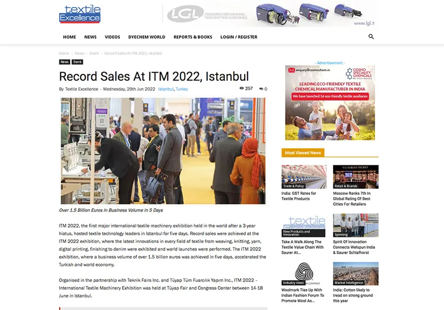 textileexcellence.com – article screenshot