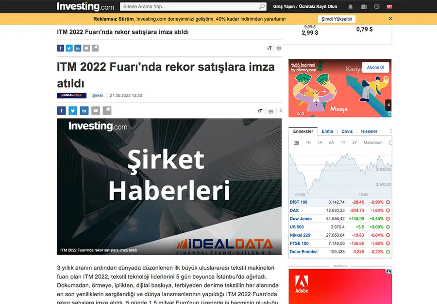 tr.investing.com – article screenshot