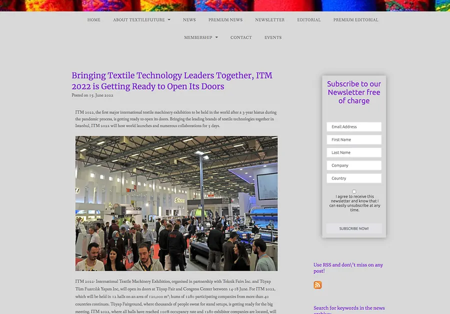 textile-future.com – article screenshot