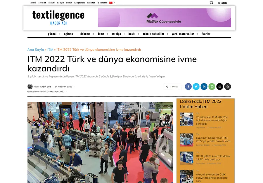 textilegence.com – article screenshot