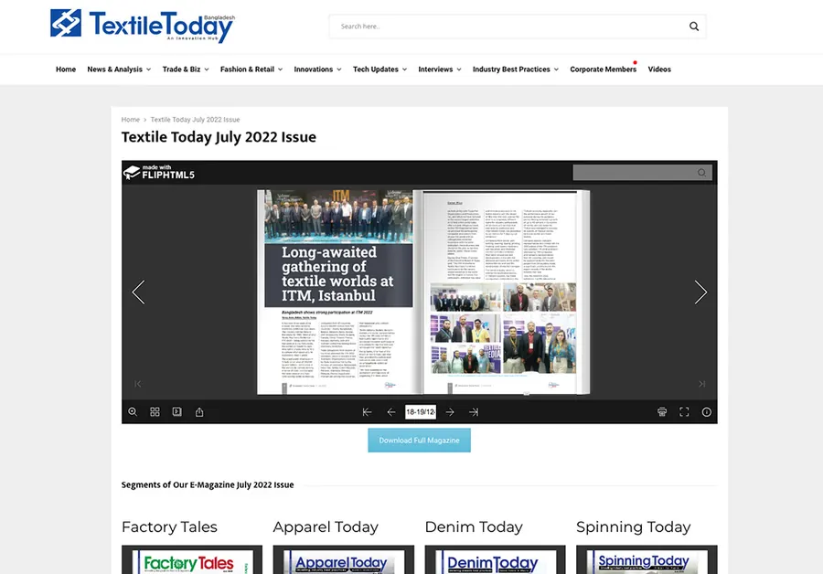 textiletoday.com.bd – article screenshot