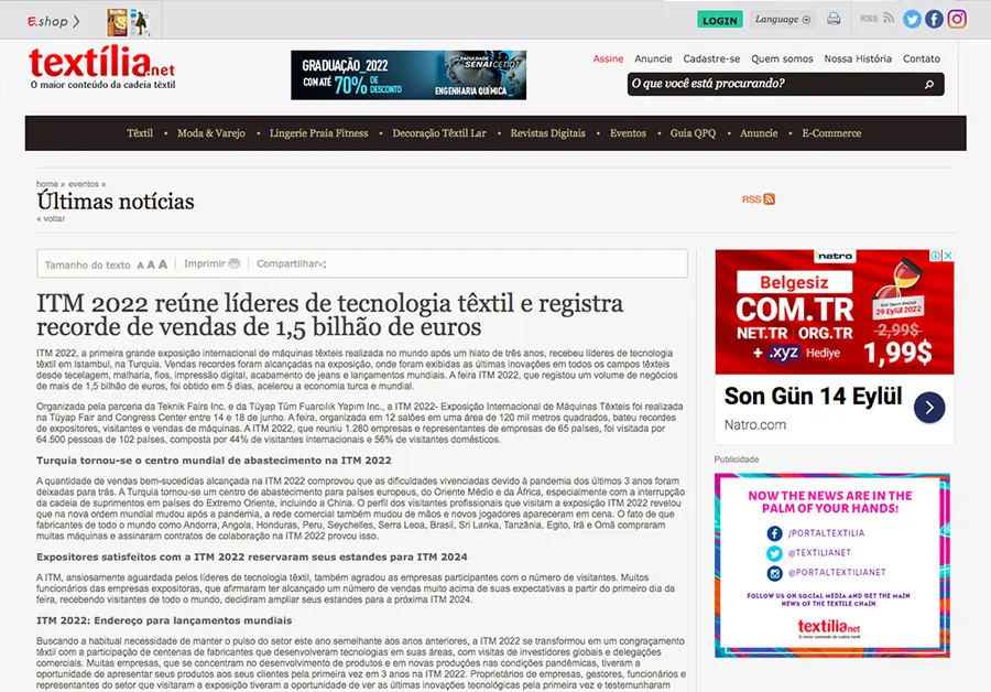 textilia.net – article screenshot