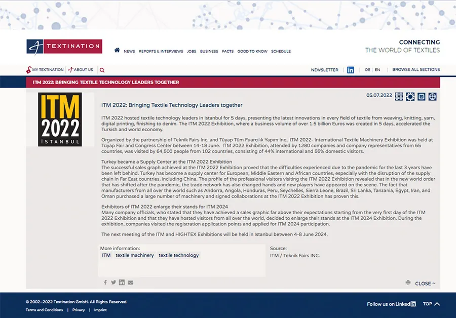 textination.de – article screenshot