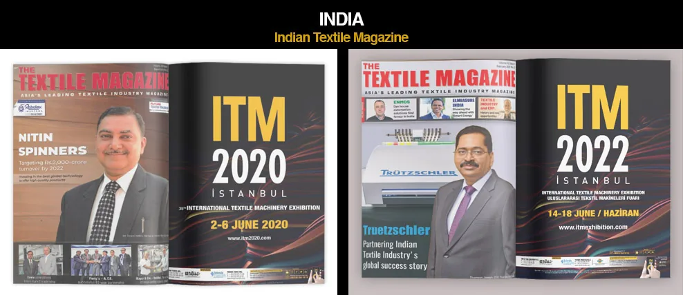 ITM advert in India Textile