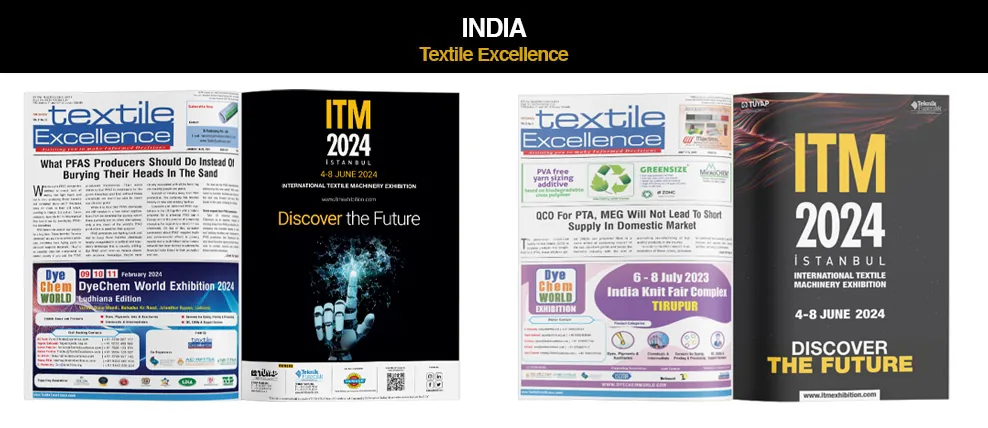 ITM advert in Textile Excellence