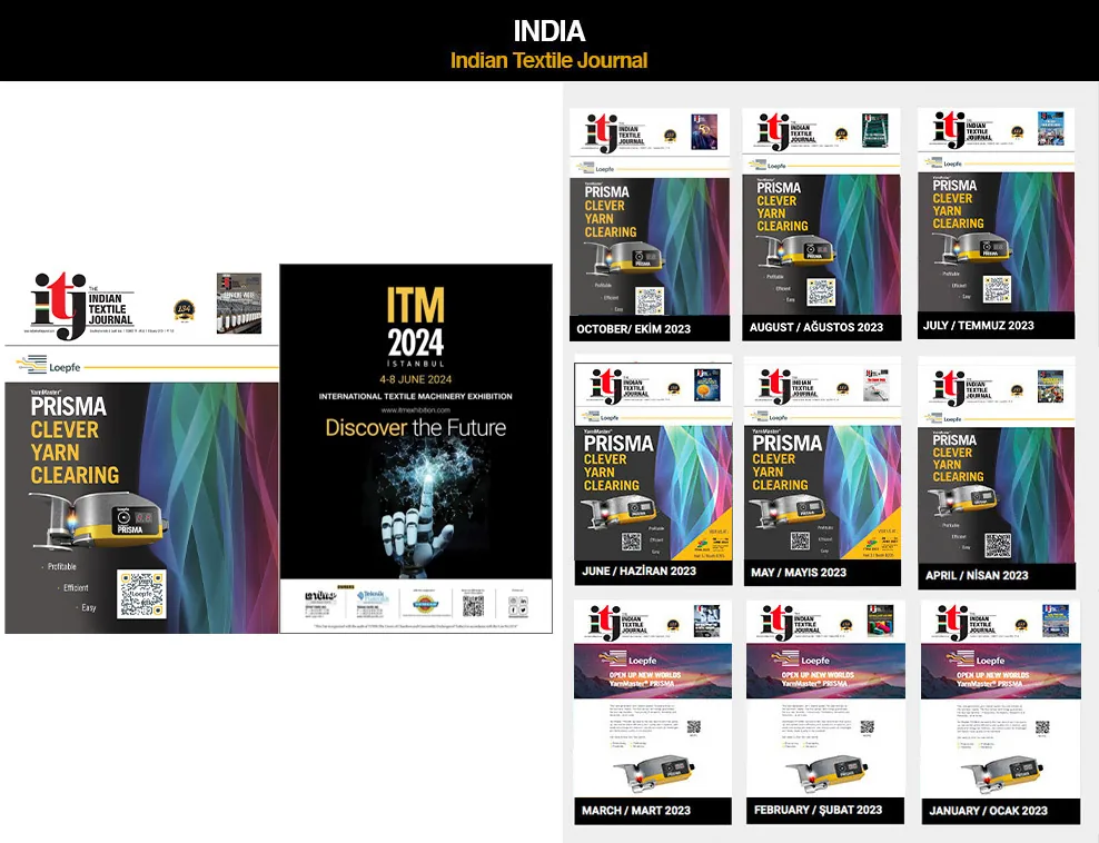 ITM advert in India Textile