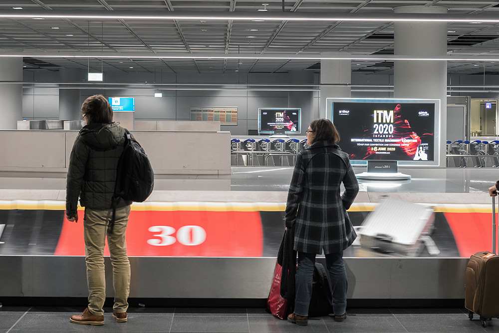 ITM 2020 Adverts Attract Great Attention at Frankfurt Airport